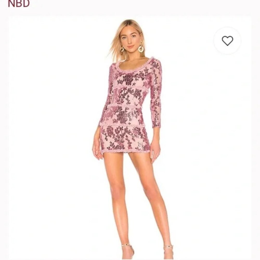 Pink Sequin Dress by NBD